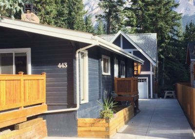 Driveway and entrance areas of Banff Vacation Rental